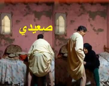 راجل صعيدي بالجلابية ينكح شرموطة محجبة